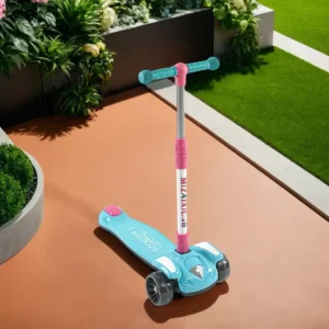 Scooter 3 Wheels Blue & Pink with Music & Light1