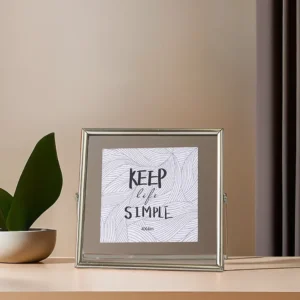 Sequared 15cm Gold Photo Framea1