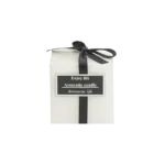 Squared 7cm White Scented Candle With Ribbon