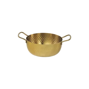 Stainless 16cm Gold Pot With Handles