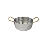 Stainless 20cm Silver Pot With Golden Handles