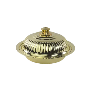 Stainless 35cm Gold Serving Dish With Cover