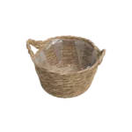 Straw 12x22cm Straw Basket With Handles