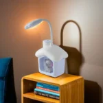 Usb Blue Elephant House Table Lamp1