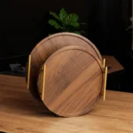 Wooden-2Pcs-Brown-Round-Trays-Set1