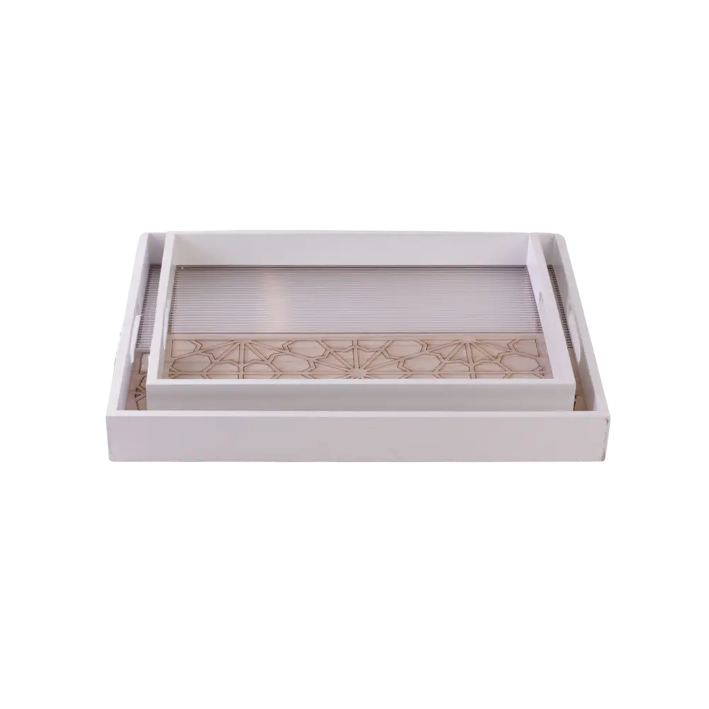 Wooden-2Pcs-Starburst-Pattern-Trays-Set