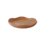 Wooden 30cm Flast Wavy Bowl