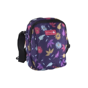 Bentley Flowers Design Purple 2 Zippers Lunch Bag