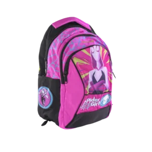 Bentley Spider Girl Design Magenta 3 Zippers Backpack