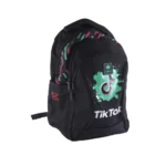Bentley Tiktok Design Black 3 Zippers Backpack