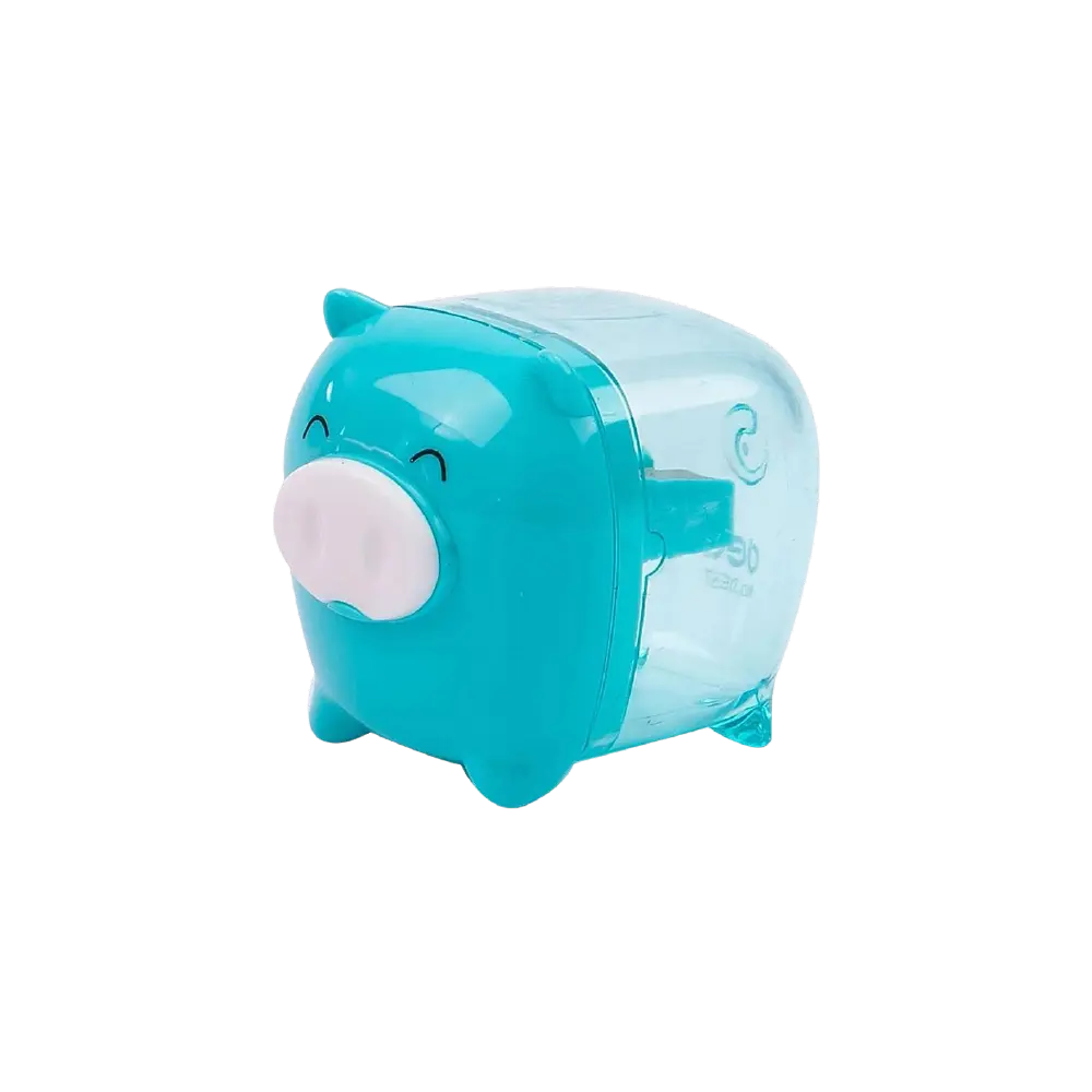 Deli E0557 Aqua Pig Pencil Sharpener1