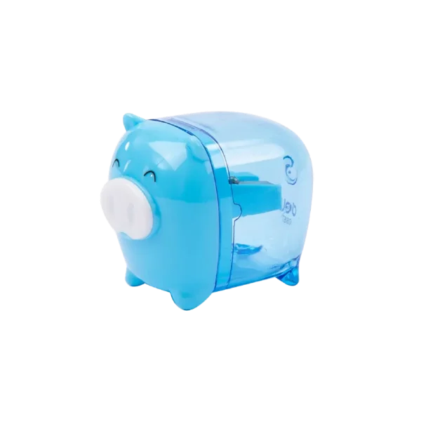 Deli E0557 Blue Pig Pencil Sharpener1