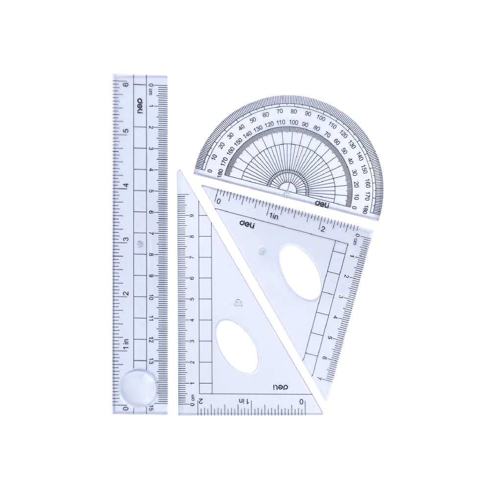 Deli E9597 Ruler Set