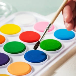 Deli EC20 12 Watercolor Paint with Brush1