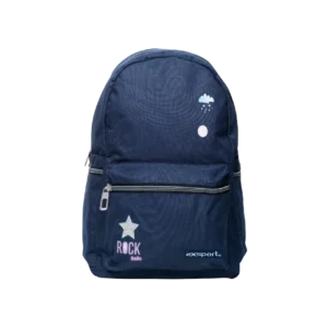 Exsport 2425151 Navy Blue 2 Zipper Backpack