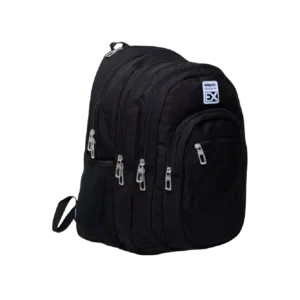 Exsport 2425201 Melange Black 4 Zipper Backpack1
