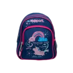 Exsport 2425303 Unicorn Design Navy Blue Small 1 Zippers Backpack