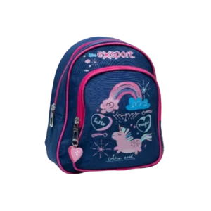Exsport 2425303 Unicorn Design Navy Blue Small 1 Zippers Backpack1