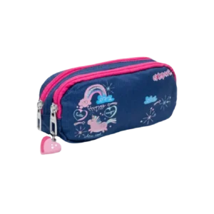 Exsport 2425304 Unicorn Design Navy Blue Pencil Case1