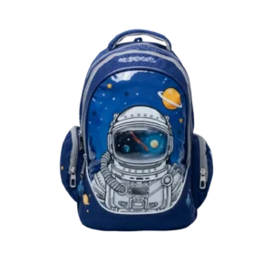 Exsport 2425331 Space Design Navy blue Large 3 Zippers Backpack