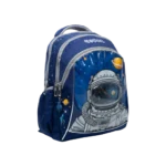 Exsport 2425332 Space Design Navy Blue Medium 2 Zippers Backpack1