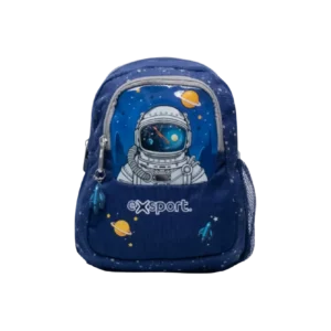 Exsport 2425333 Space Design Navy Blue Small 1 Zippers Backpack