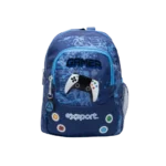 Exsport 2425343 Gamer Design Navy Blue Small 1 Zippers Backpack