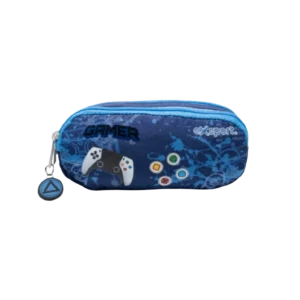 Exsport 2425344 Gamer Design Navy Blue Pencil Case