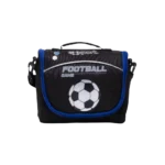 Exsport 2425355 Football Design Black Lunch Bag