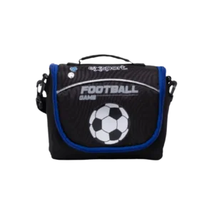 Exsport 2425355 Football Design Black Lunch Bag