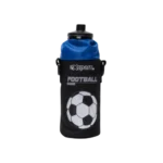 Exsport 2425356 Stainless Water Bottle with Black Case Football Design