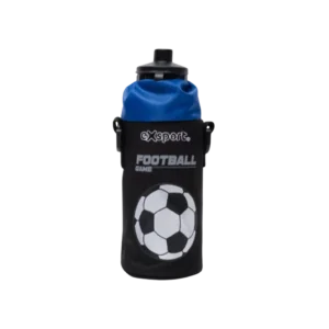 Exsport 2425356 Stainless Water Bottle With Black Case Football Design