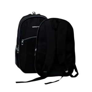 Exsport 2425502 Black 3 Zippers 2in1 Backpack1