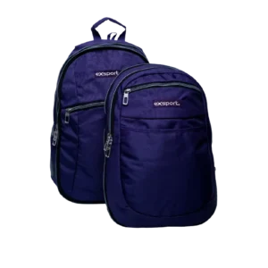 Exsport 2425502 Purple 3 Zippers 2in1 Backpack