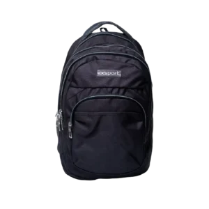 Exsport 2425503 Dark Grey 3 Zippers Small Backpack