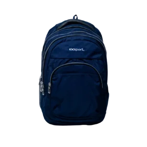 Exsport 2425503 Navy Blue 3 Zippers Small Backpack