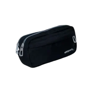 Exsport 2425510 Black 2 Zippers Pencil Case1