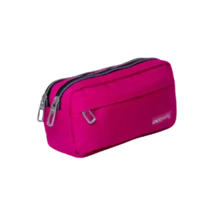 Exsport 2425510 Fuchsia 2 Zippers Pencil Case1