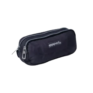 Exsport 2425513 Charcoal 2 Zippers Pencil Case1