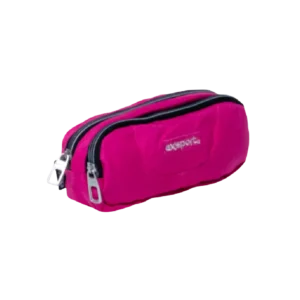 Exsport 2425513 Fuchsia 2 Zippers Pencil Case1