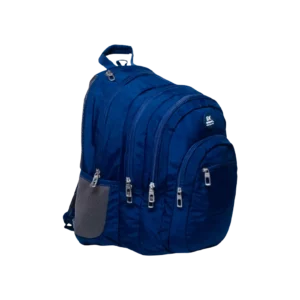 Exsport 2425601 Dark Blue 4 Zippers Backpack1