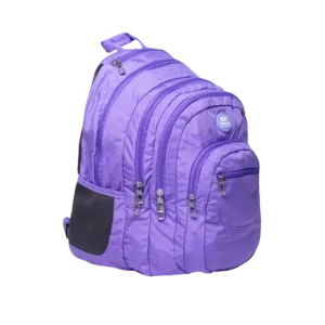 Exsport 2425601 Light Purple 4 Zippers Backpack1