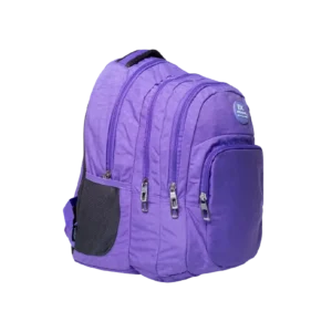 Exsport 2425602 Light Purple 3 Zippers Backpack1