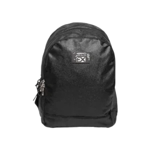 Exsport 2425801 Glitter Design Black Large 3 Zippers Backpack