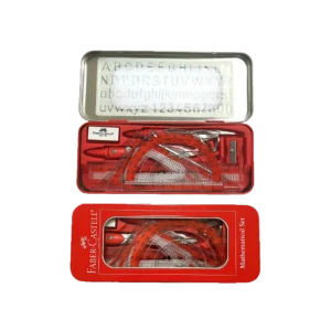 Faber Castell 10Pcs Red 177200 Elite Mathematical Set