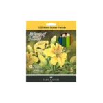 Faber-Castell 12 Colors 114410 Short Coloring Pencils Set