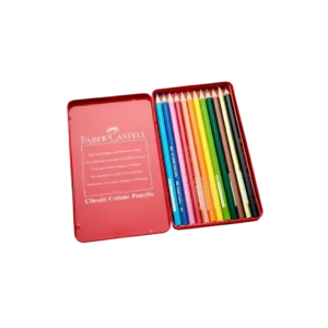 Faber Castell 12 Colors 115844 Coloring Pencils with Metallic Case1
