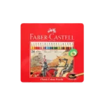 Faber-Castell 24 Colors 115845 Coloring Pencils with Metallic Case