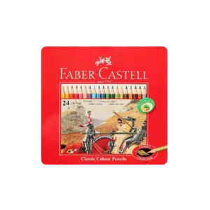 Faber-Castell 24 Colors 115845 Coloring Pencils with Metallic Case