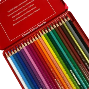 Faber Castell 24 Colors 115845 Coloring Pencils with Metallic Case1